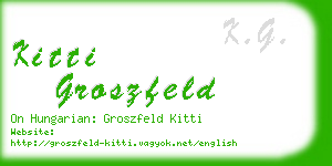 kitti groszfeld business card